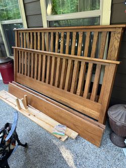 Old Cannery King Size Wood Bed Frame