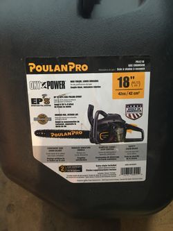 Poulan Pro 18” gas chainsaw new