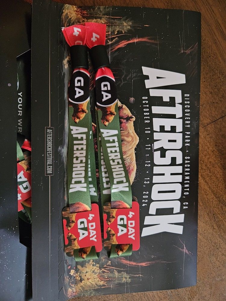 Aftershock 4 Day Passes