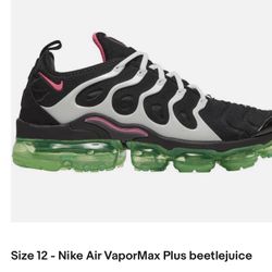 Size 12 - Nike Air VaporMax Plus beetlejuice