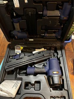 campbell haufeld 5 tool air nailer set.