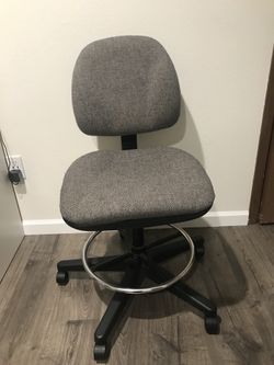 Furniture: office gray chair