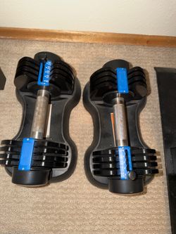 Adjustable weight dumbbells