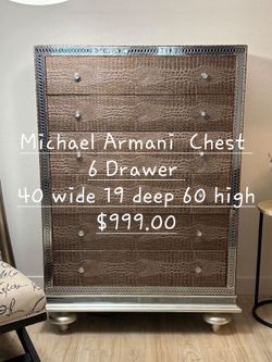 Chest, Michael Armani We are located at 2811 East Bell road. Another Time Around Furniture.
