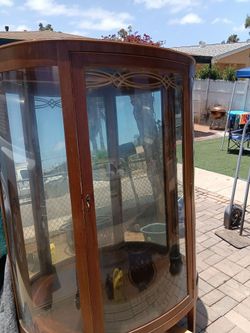 Antique glass curio