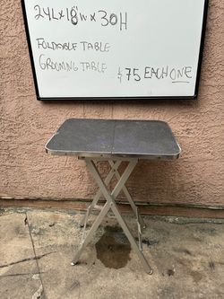 Foldable Pet Grooming Table 24x18x30