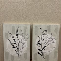 Floral Canvas Art Set