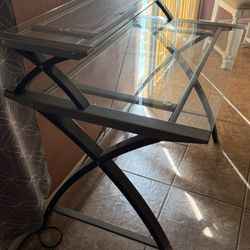 Glass Wood Contemporary Desk