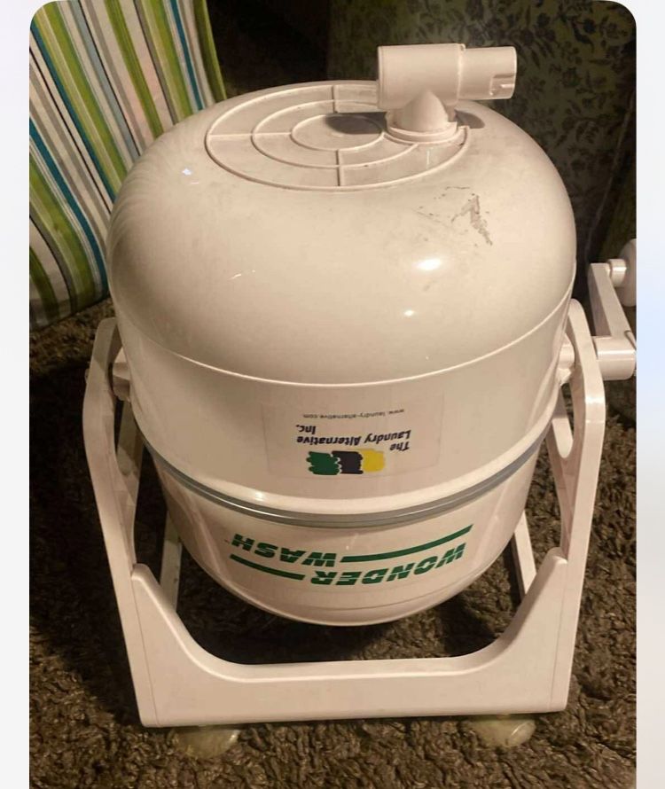 The Laundry Alternative Non-electric Mini Washing Machine Wonderwash White