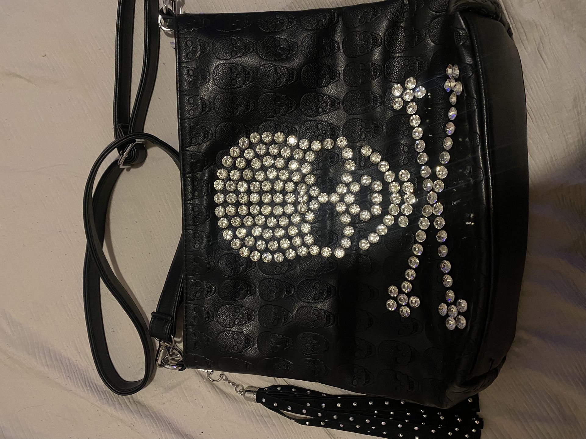 diamond skull purse