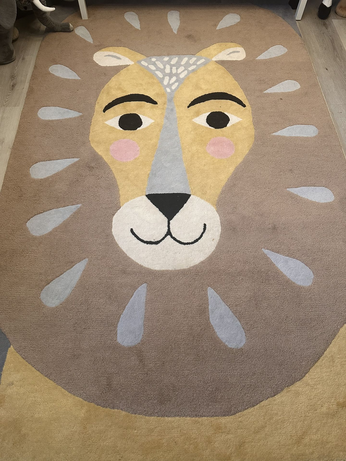 Crate and Kids Mohair lion carpet