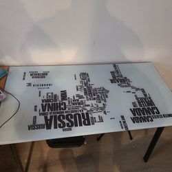 World Glass Table
