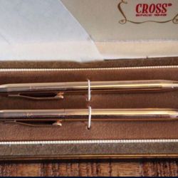 Cross 14KT Gold Filled Pen & Pencil Set