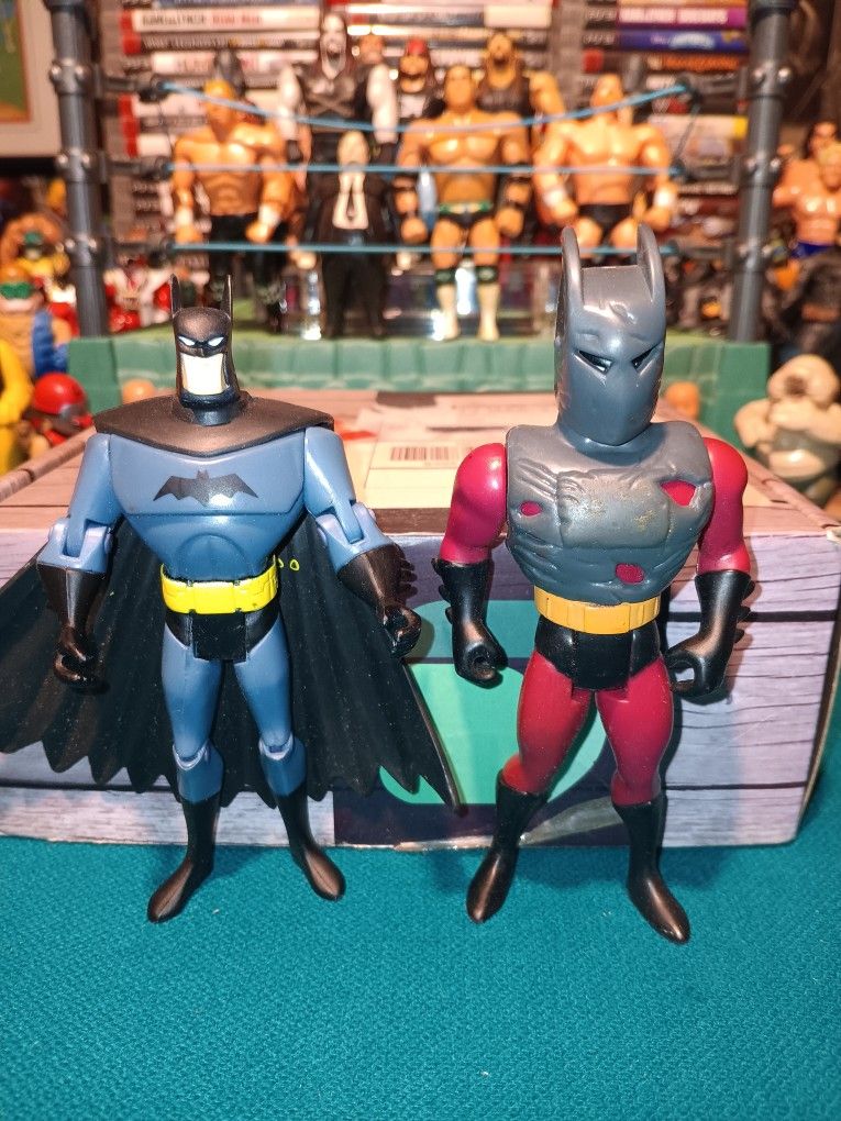 Batman Figures " Mask Of The Phantasm " " Justice League Unlimited Batman " ( Vintage Kenner 1993 )
