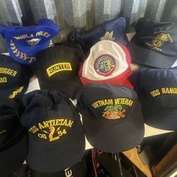 Vietnam Veteran Hats Lot of 10  35th Infantry Tropic Lightning Cap Military USA