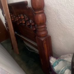 Wood bedroom set