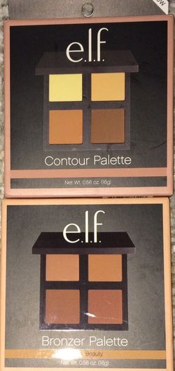 ELF bronzer and contour palette bundle