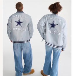 NFL Dallas Cowboys Silver Bomber Jacket