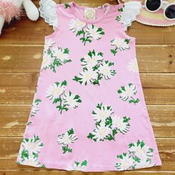 SIZE 8 GIRLS BOUTIQUE FLORAL KNIT LONG TUNIC