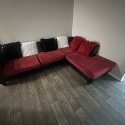 Suede Couch
