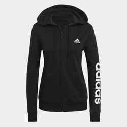 adidas Essentials Logo Full-Zip Hoodie SIZE M