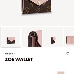 Zoe Louis Vuitton Small Wallet 