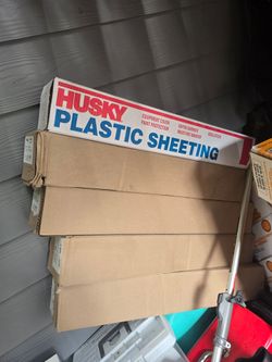 Husky Clear Plastic Sheeting 10' x 100' – 4 Mil