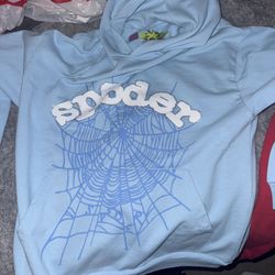 Spider hoodie Blue