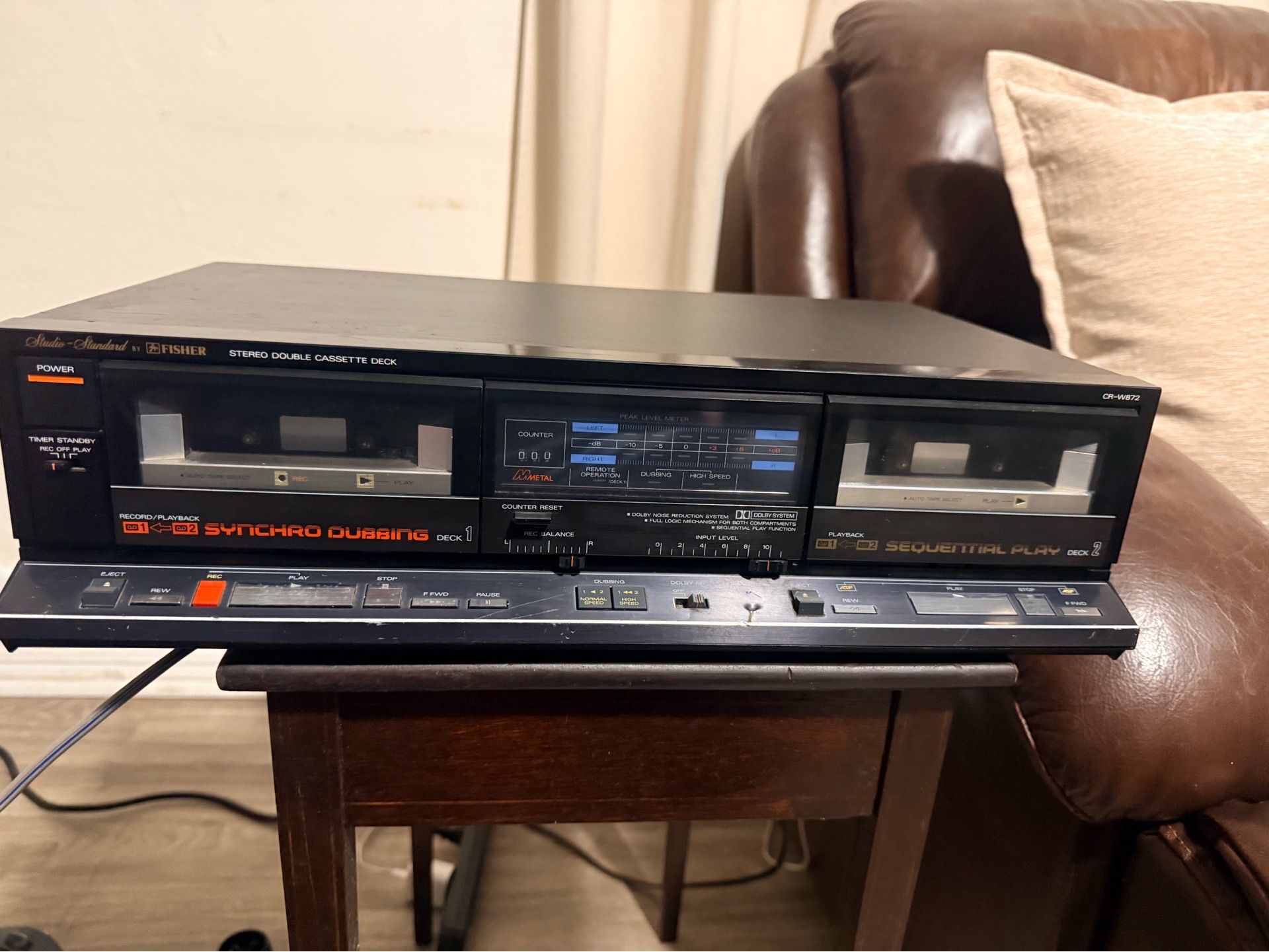 Fisher stereo double cassette
