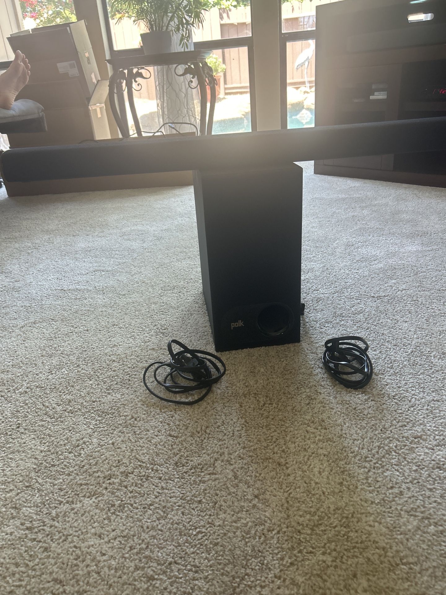 POLK AUDIO SOUNDBAR & SUBWOOFER