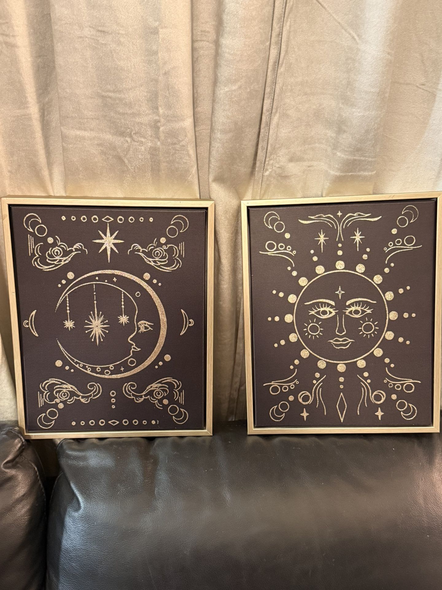 Sun and Moon tarot canvas