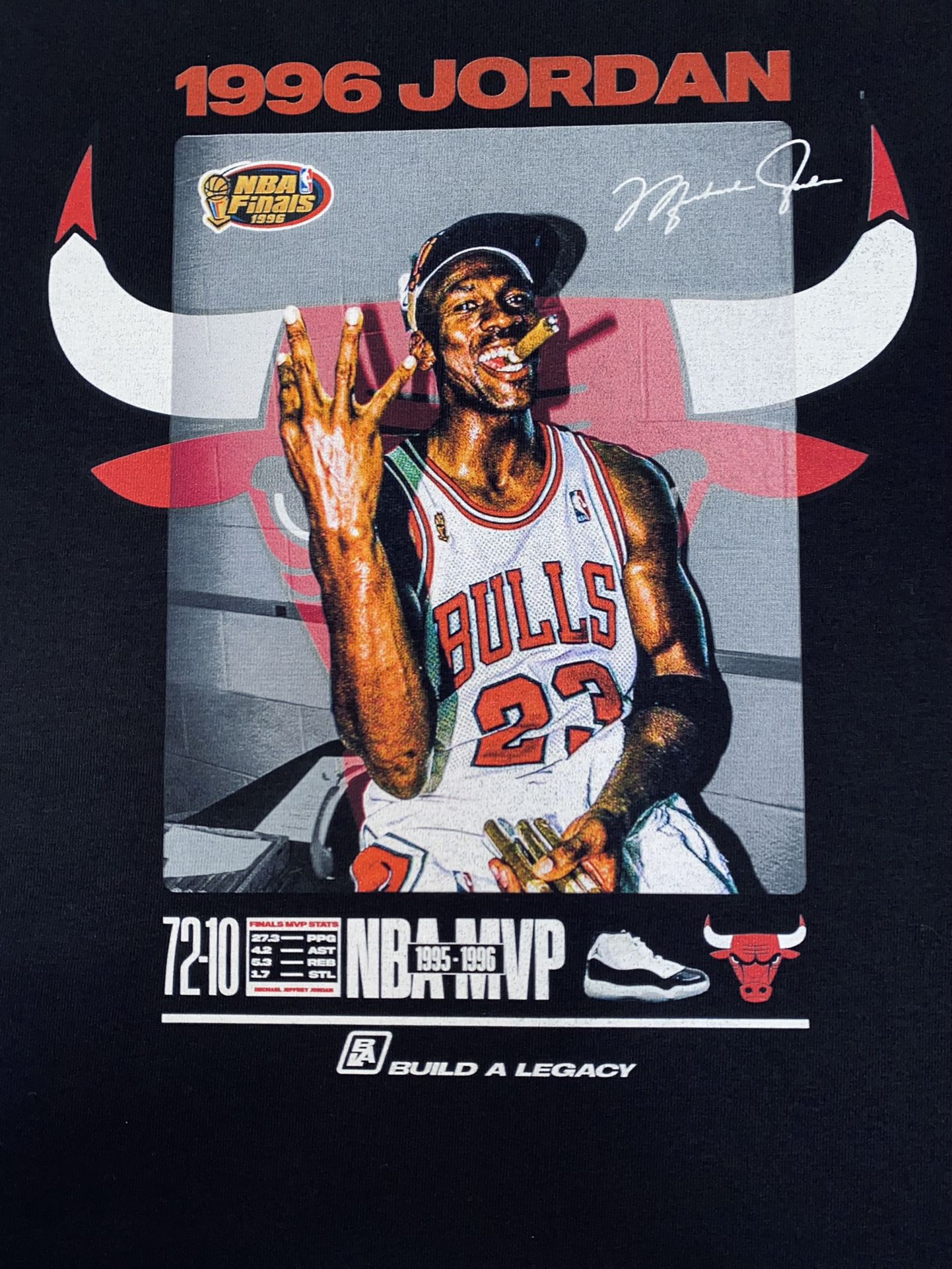 Vintage Black 1996 Michael Jordan T-shirt