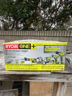 NEW Ryobi ONE+ 18V 6-Tool Ultimate Combo Kit (P884) – Sealed