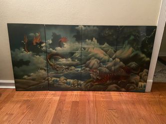 Dragon And Tiger Pictures Frame