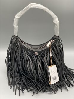 Michael Kors Dylan Small Fringed Leather Shoulder Bag