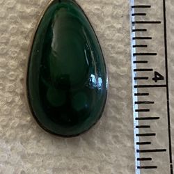 Sterling Silver & Malachite Pendant