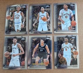Topps Chrome NBA Finals San Antonio Spurs Card Lot