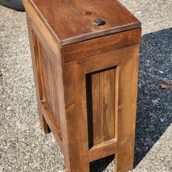 Rustic Pine Kitchen "Trash" Bin - Dog Cat Food Storage