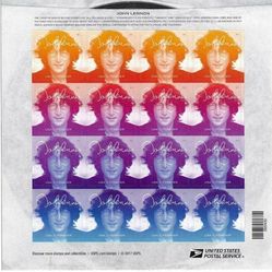 John Lennon - Stamps Imagine Sheet of 16 First Class Stamps Scott 5315 MNH Brand New 