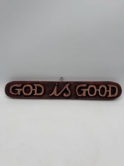 God is Good Wooden Wall Sign