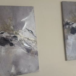 2 Wall Arts And mirror 