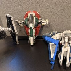 lego star wars ships, Tie Fighter, Mandolorian Star fighter, Boba Fett Star Ship