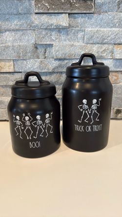 Rae Dunn Halloween canisters
