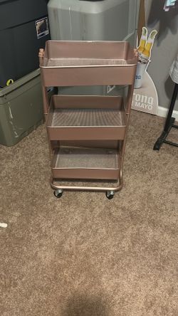 Rose Gold 3 Tier Cart