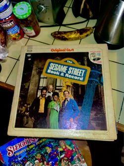 Original cast Sesame Street book and record