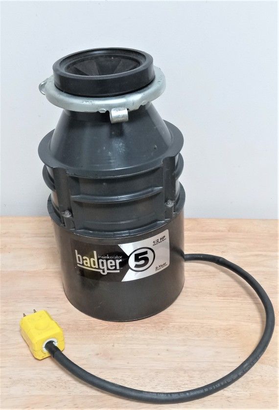 Badger 5 garbage disposal with cord 1 2 hp for sale in hollywood fl