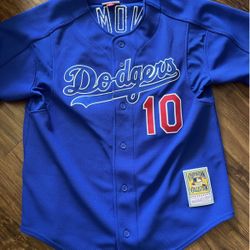 Mitchell & Ness Men's Authentic Hideo Nomo # 10 Los Angeles Dodgers Dark 2004 Jersey