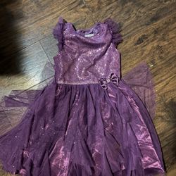 Purple Girls Dress Size 12. For 7