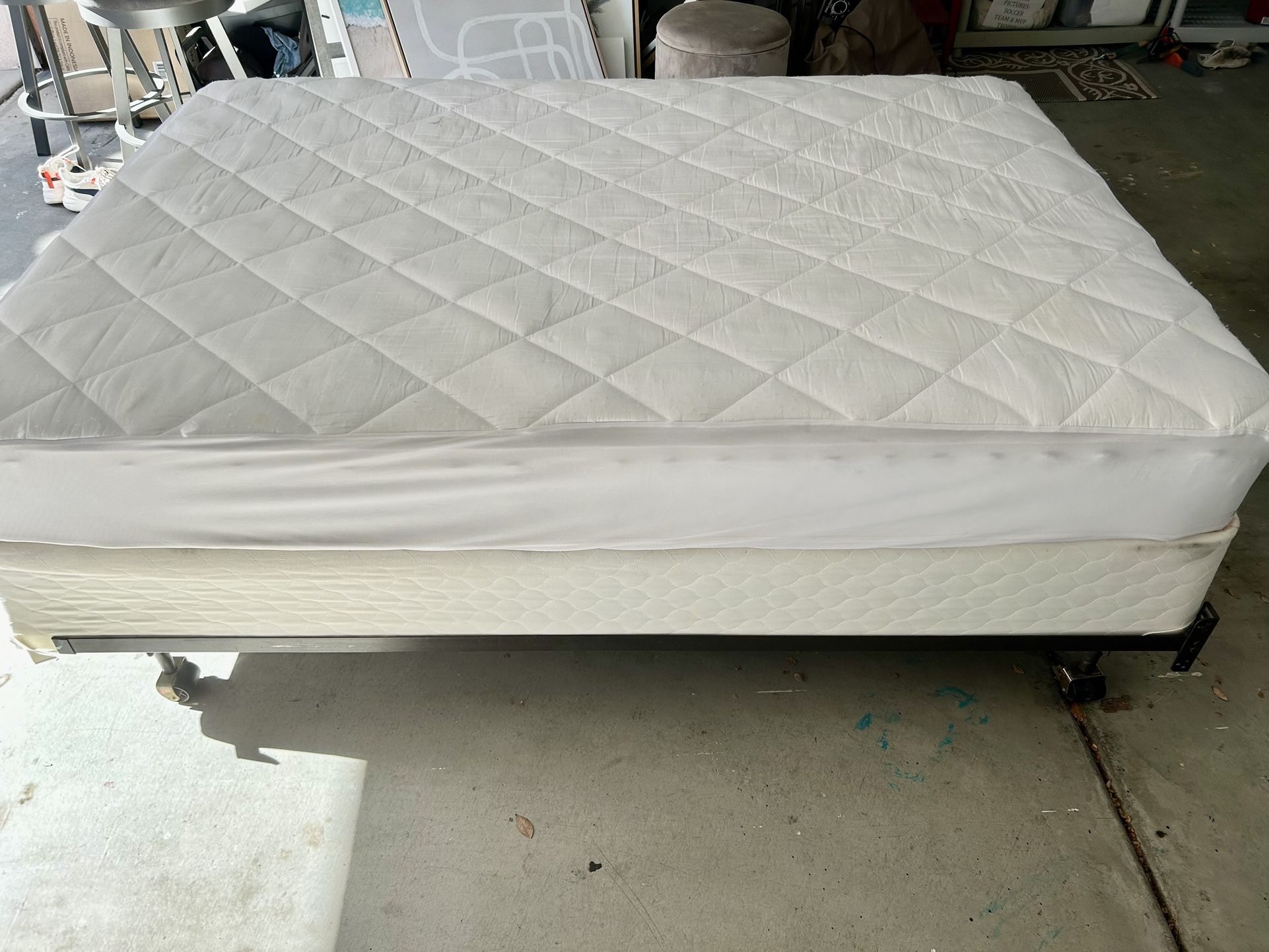 Full Size Bed w/ Boxspring & Frame - FREE