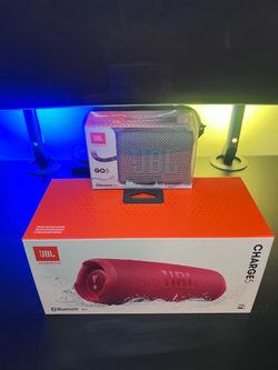 JBL Charge 5 – Red (Brand New) + FREE JBL Go 3